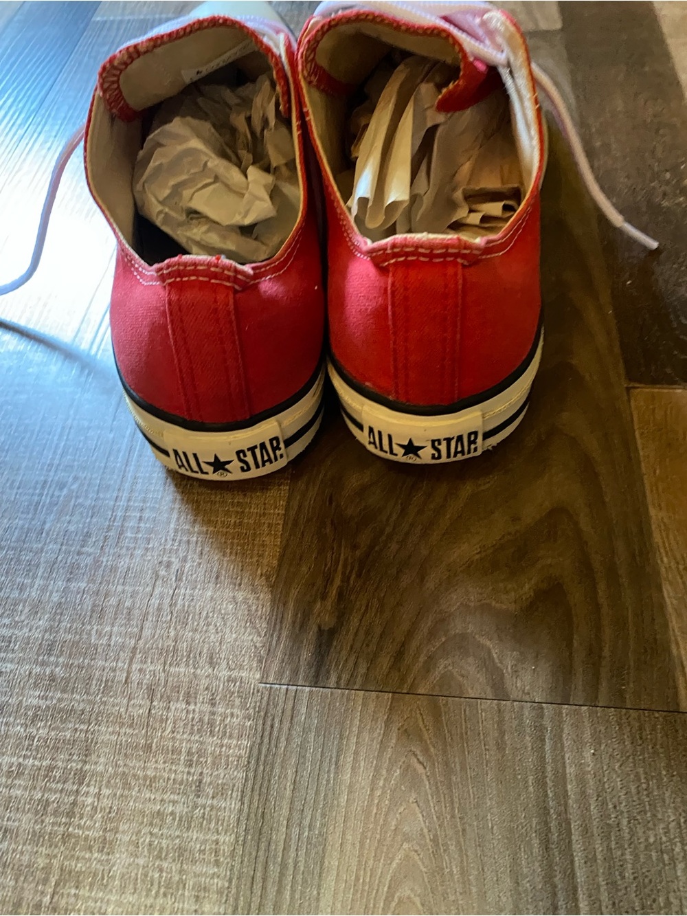 Converse Red Low-Top Canvas Sneakers - Picture 4 of 6